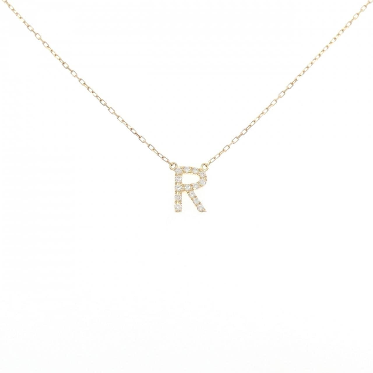 アーカー イニシャル ネックレス 0.06CT