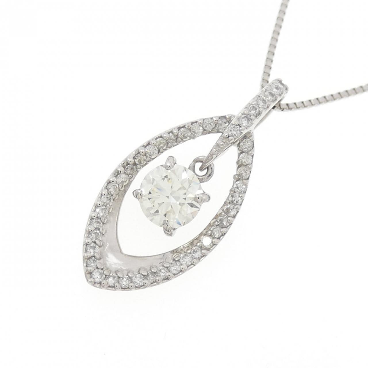 PT900/PT850 ダイヤモンド ネックレス 0.502CT K IF 3EXT
