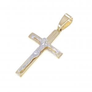 K18YG/K18WG クロス ペンダント