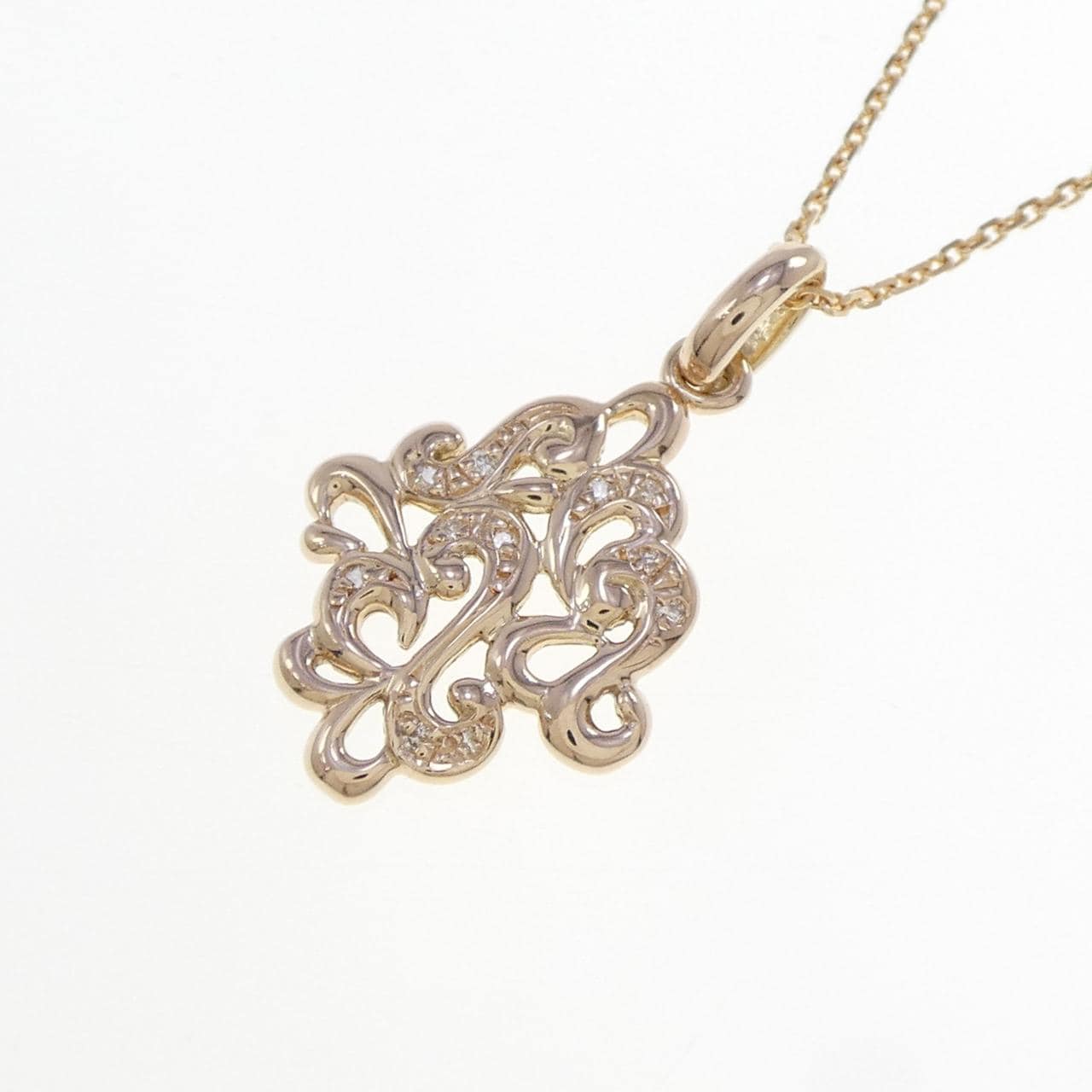 K18YG ダイヤモンド ネックレス 0.05CT