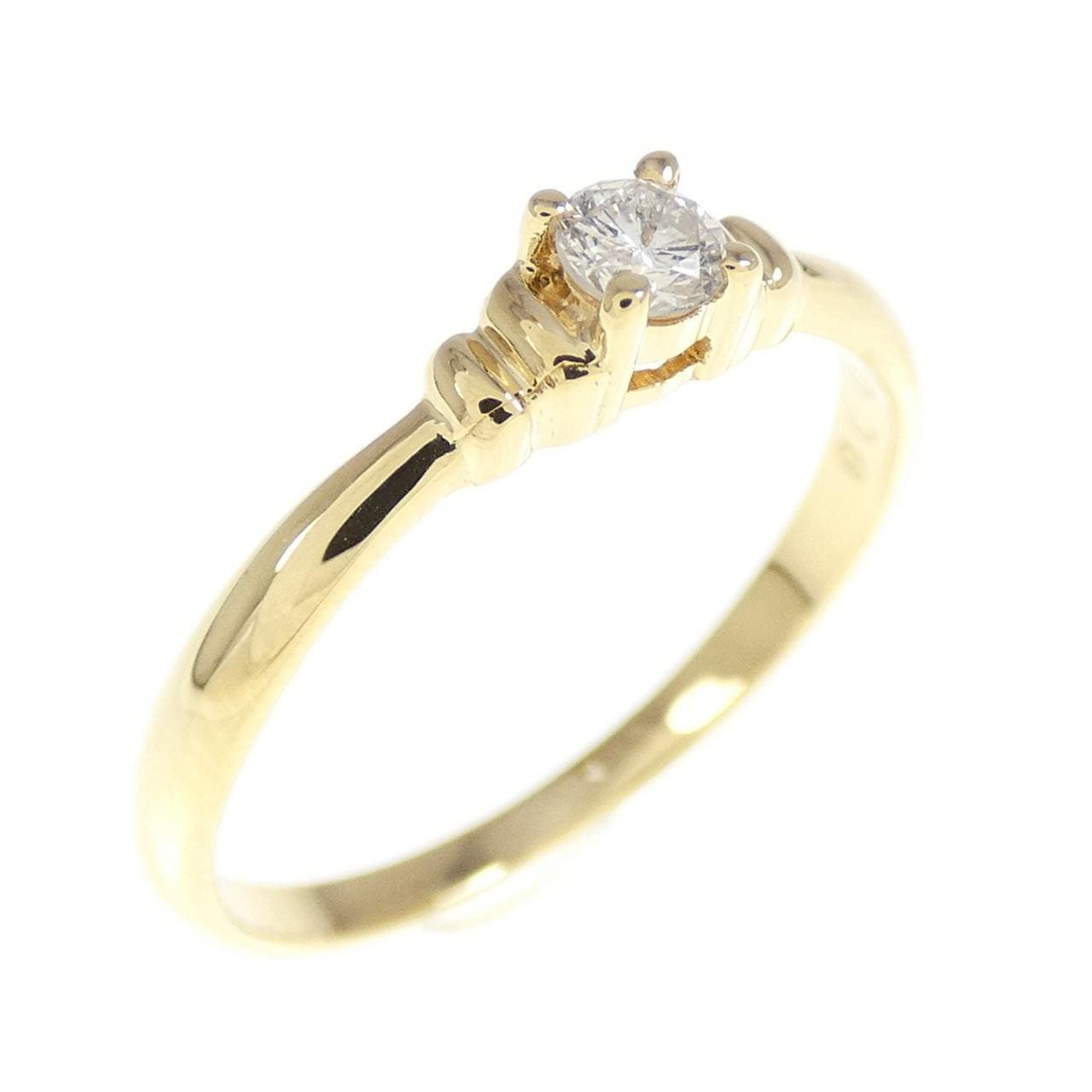 K18YG ダイヤモンド リング 0.08CT