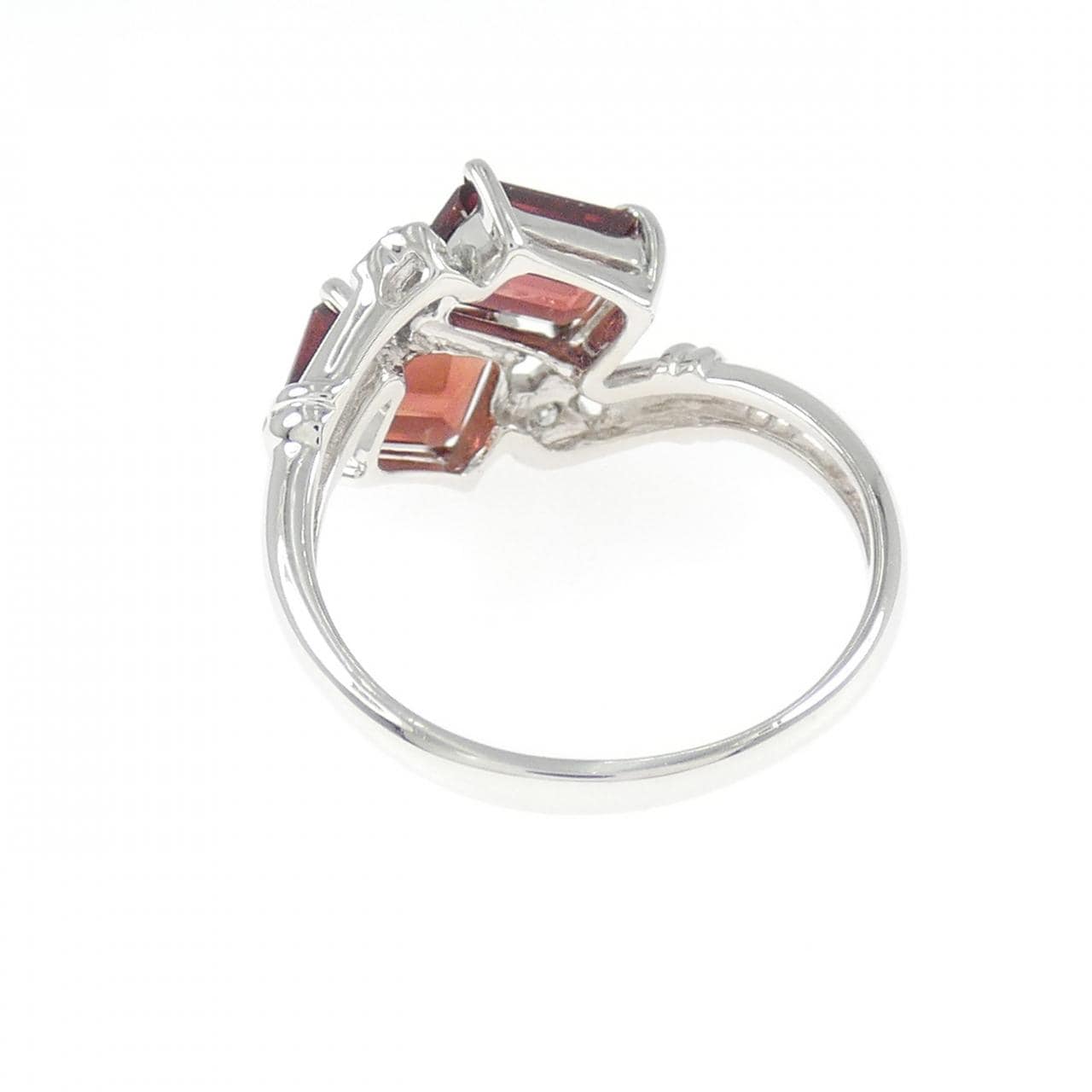 K18WG ガーネット リング