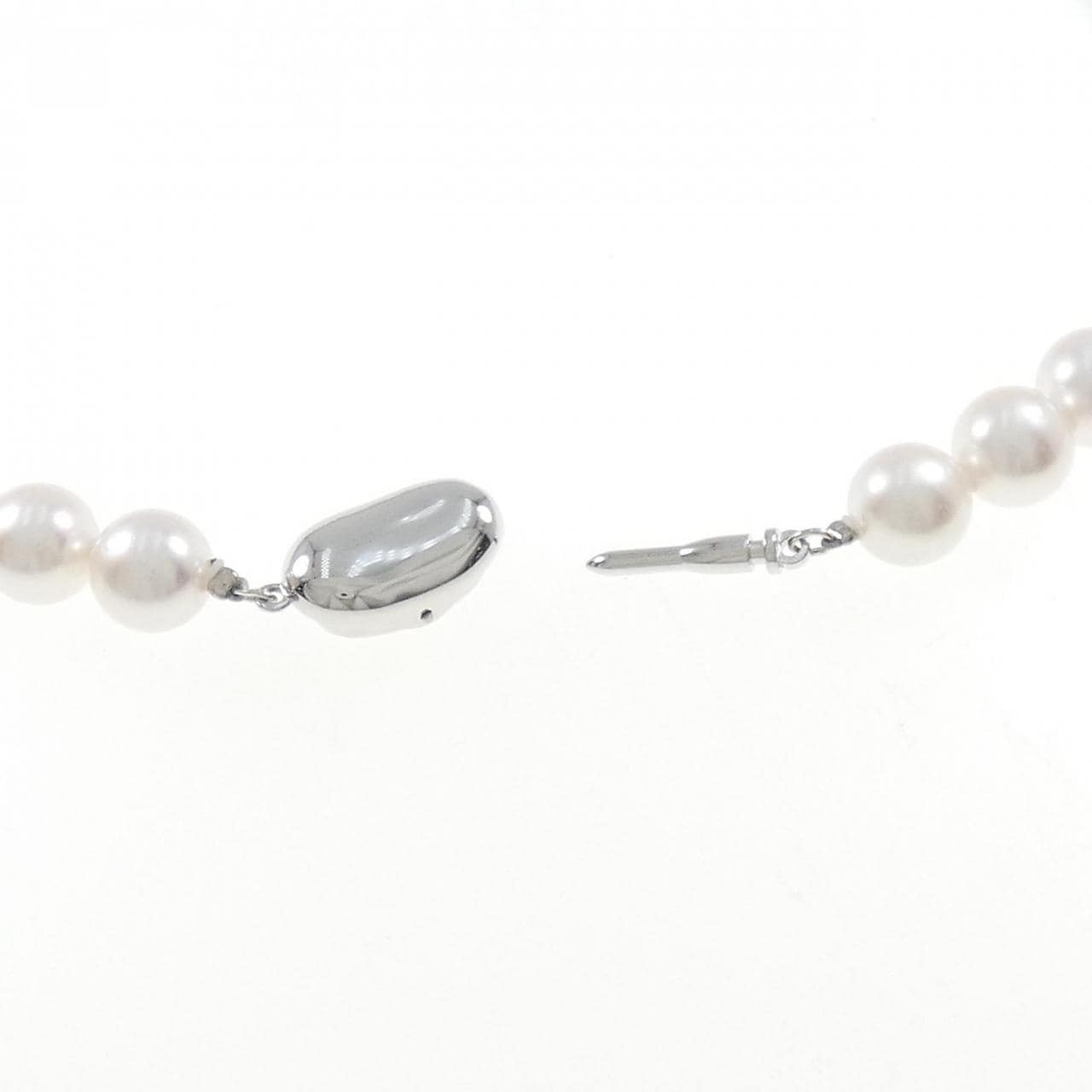 [BRAND NEW] Silver Clasp Akoya Pearl Necklace 8.5-9.0mm