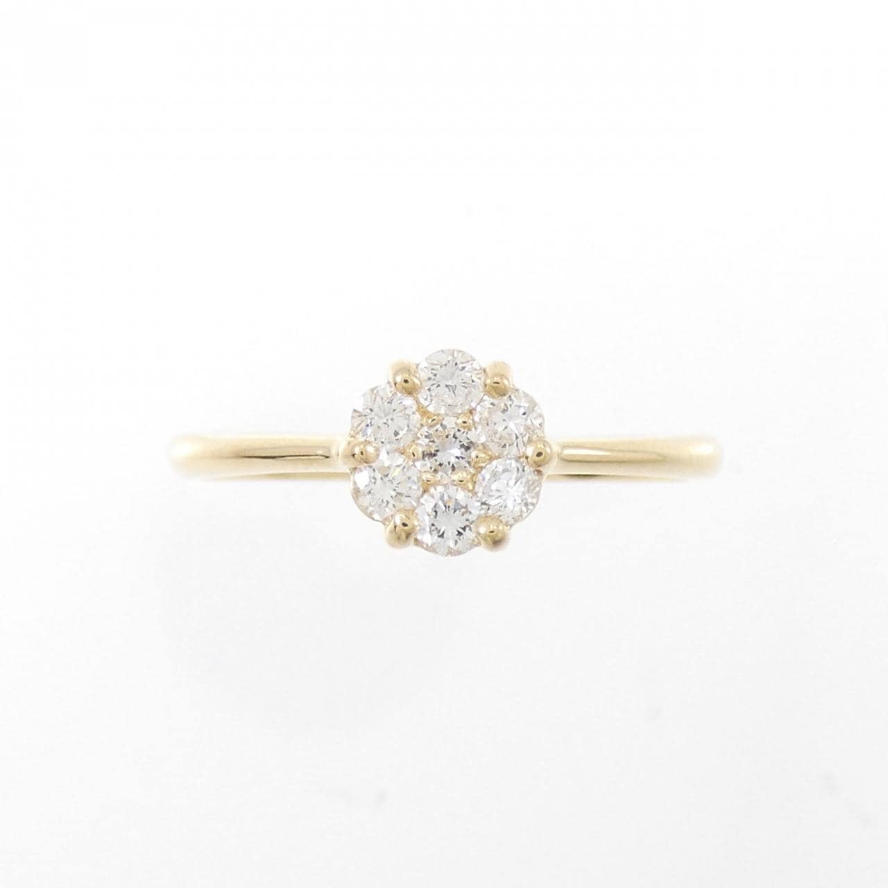 [Remake] K18YG flower Diamond ring 0.20CT