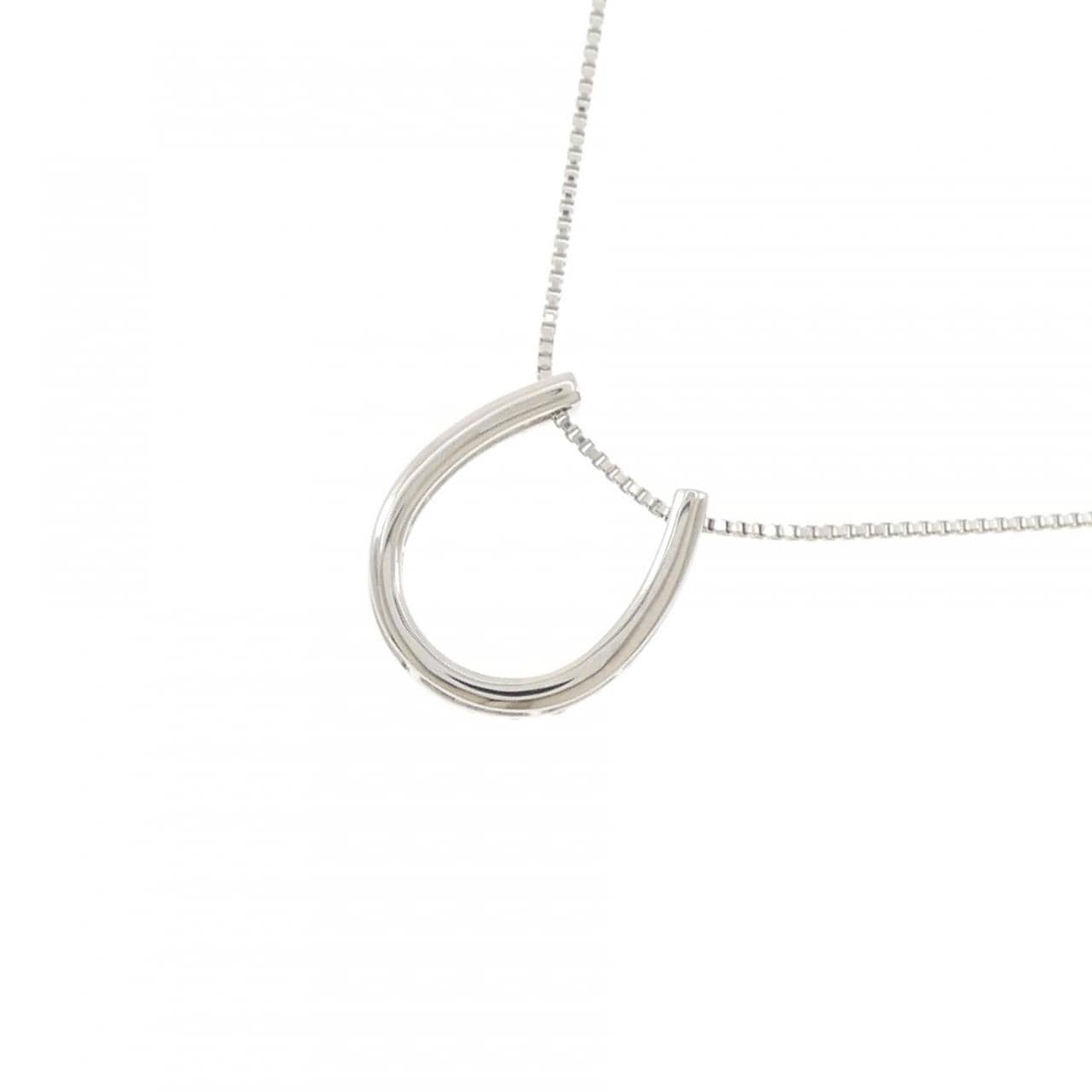 PT900/PT850 ホースシュー ダイヤモンド ネックレス 0.30CT