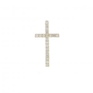 ビジュードエム クロス ピアス 0.25CT 片耳