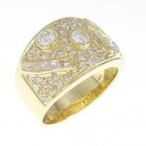 K18YG ダイヤモンド リング 1.48CT