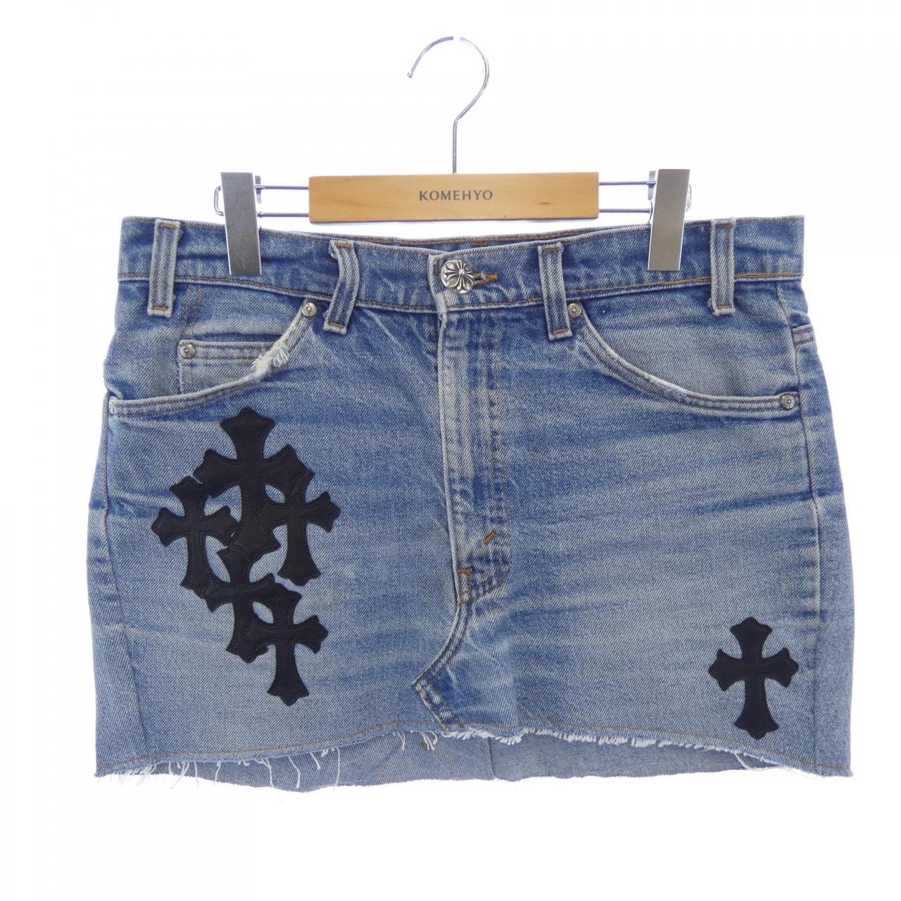 クロムハーツ CHROME HEARTS STAR 69 VNTG BLU DNM 411206364******144 スカート