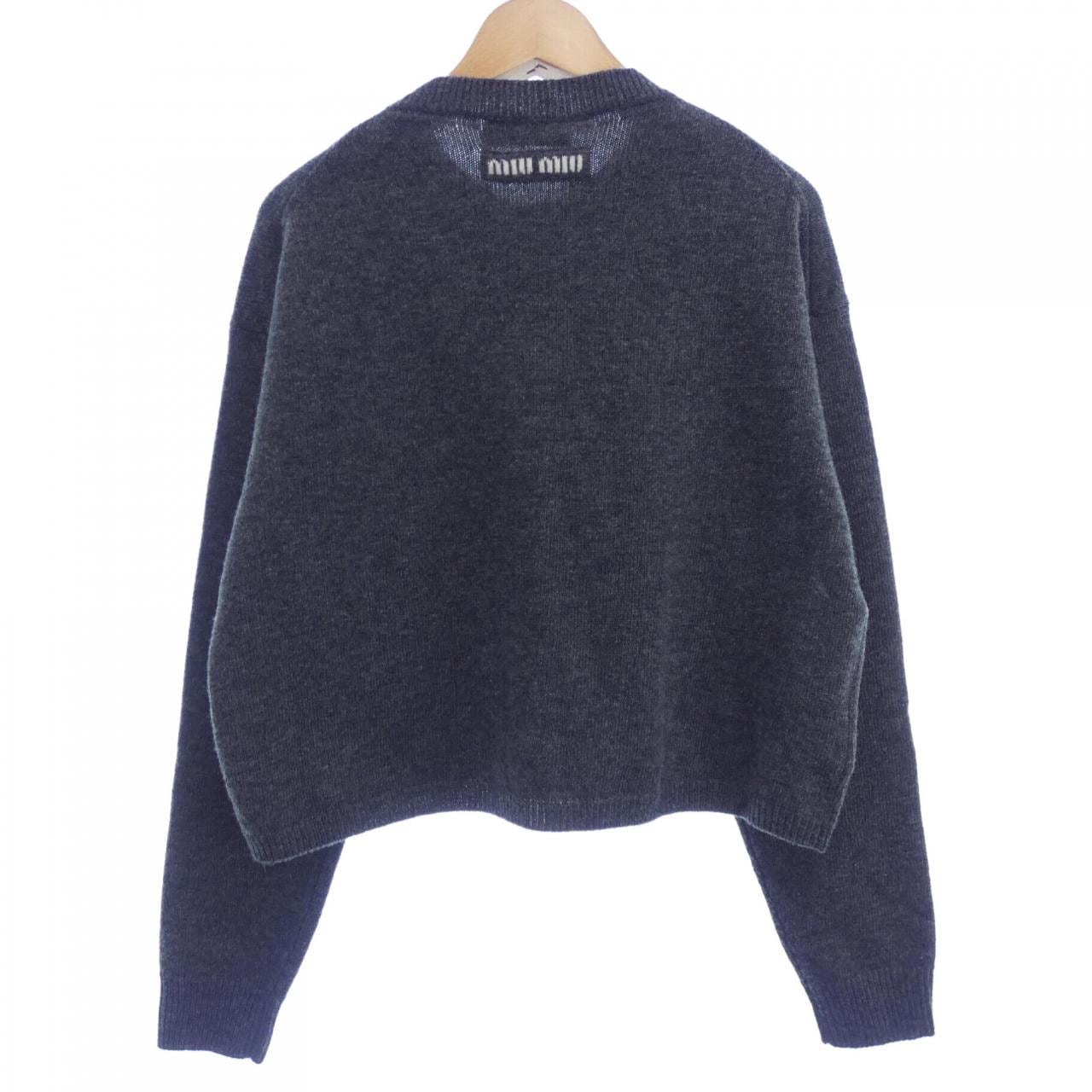 ミュウミュウ MIU MIU MIU MIU ロゴ DNA02T SOOO 13WS カーディガン