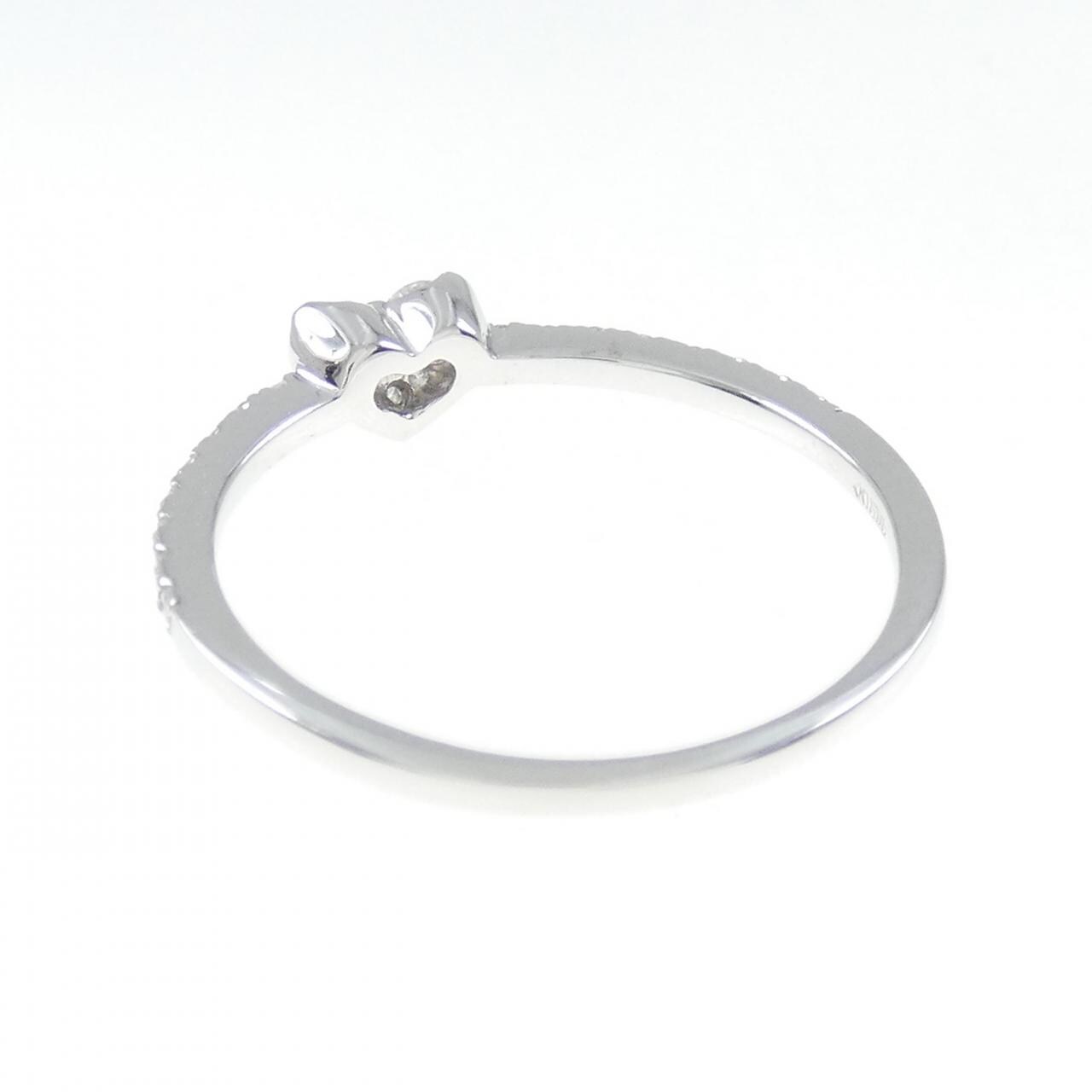K18WG 心形钻石戒指 0.21CT