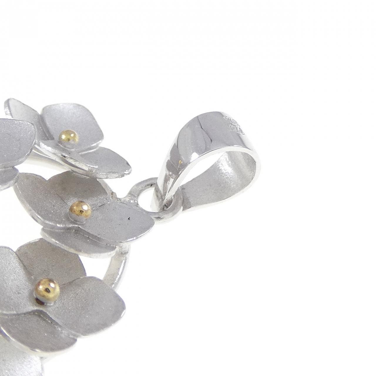 K14WG/K18YG フラワー ペンダント