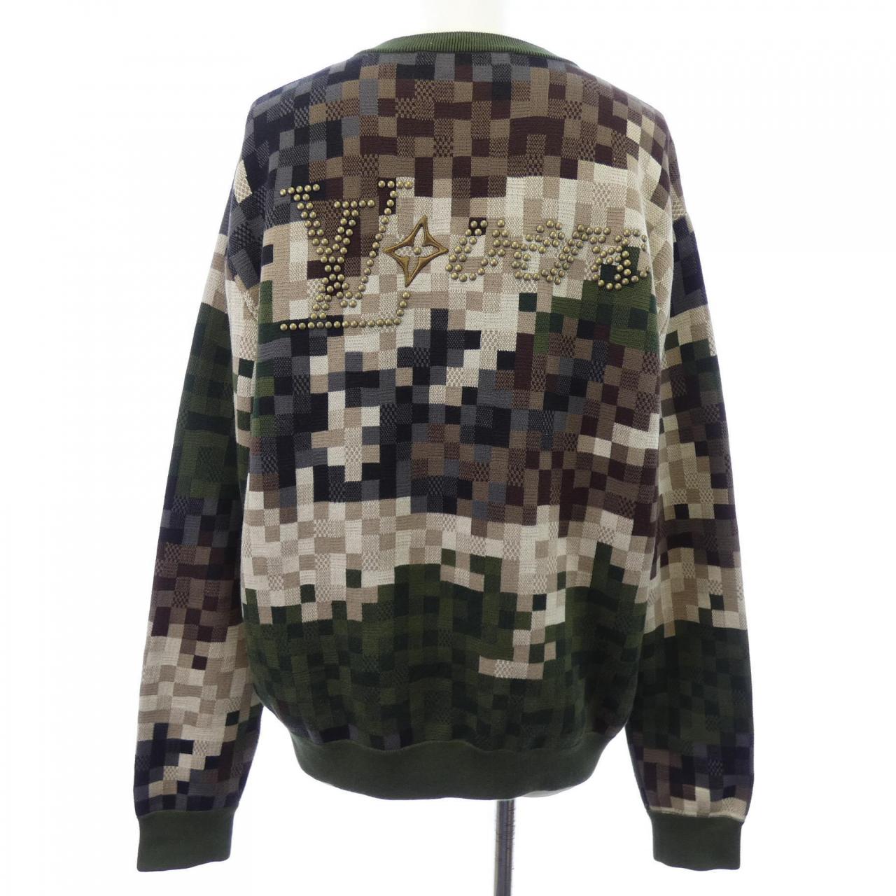 ルイヴィトン LOUIS VUITTON ダモフラージュコットンプルオーバー HQN72WAUR ニット