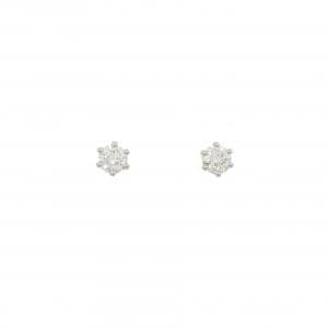 PT900 ソリティア ダイヤモンド ピアス 0.523CT