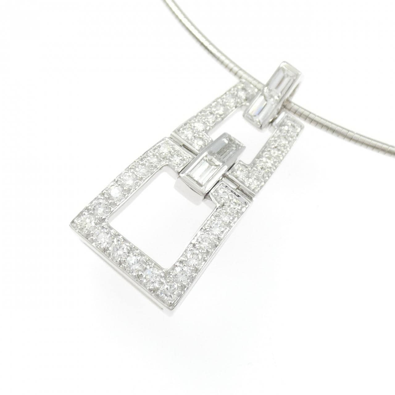 750WG ダイヤモンド ネックレス 1.60CT