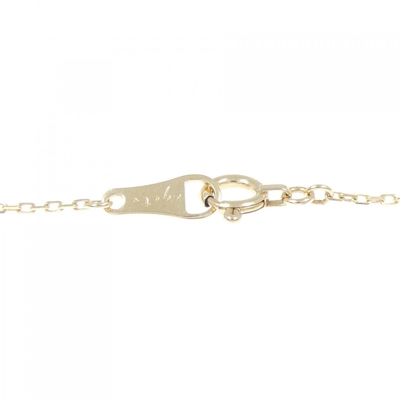 アガット ホースシュー ダイヤモンド ネックレス 0.06CT