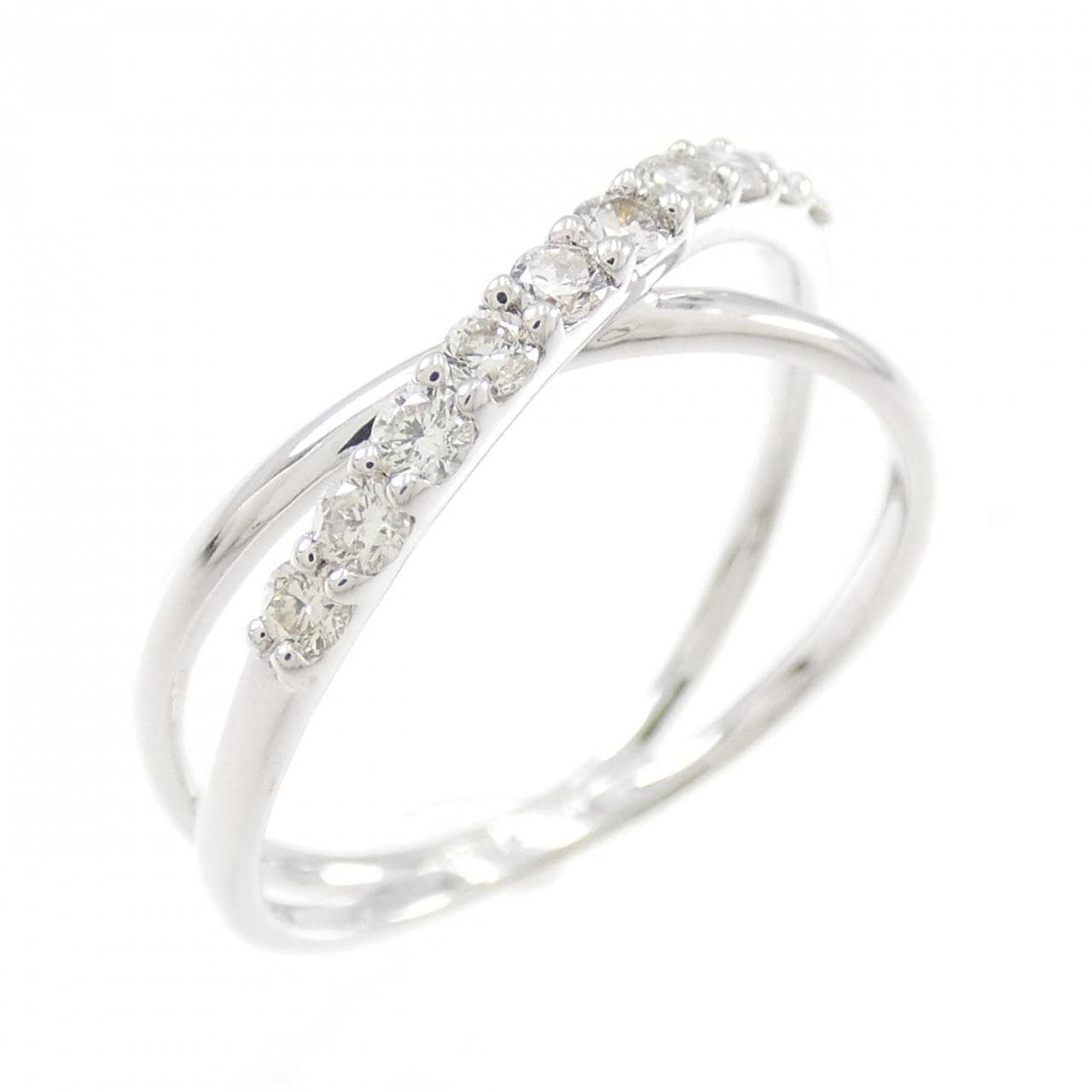 K18WG ダイヤモンド リング 0.20CT