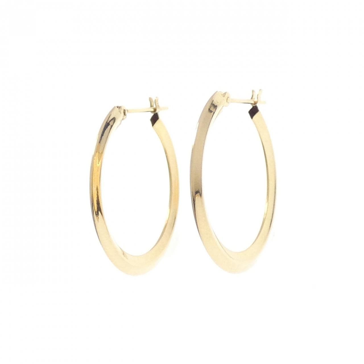 K18YG フープ ピアス