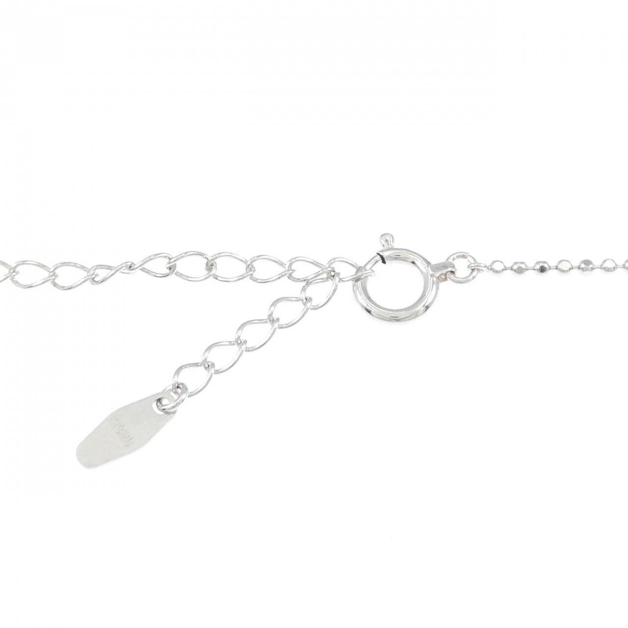 K18WG ボール チェーンネックレス