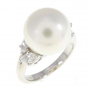 White Butterfly Pearl ring