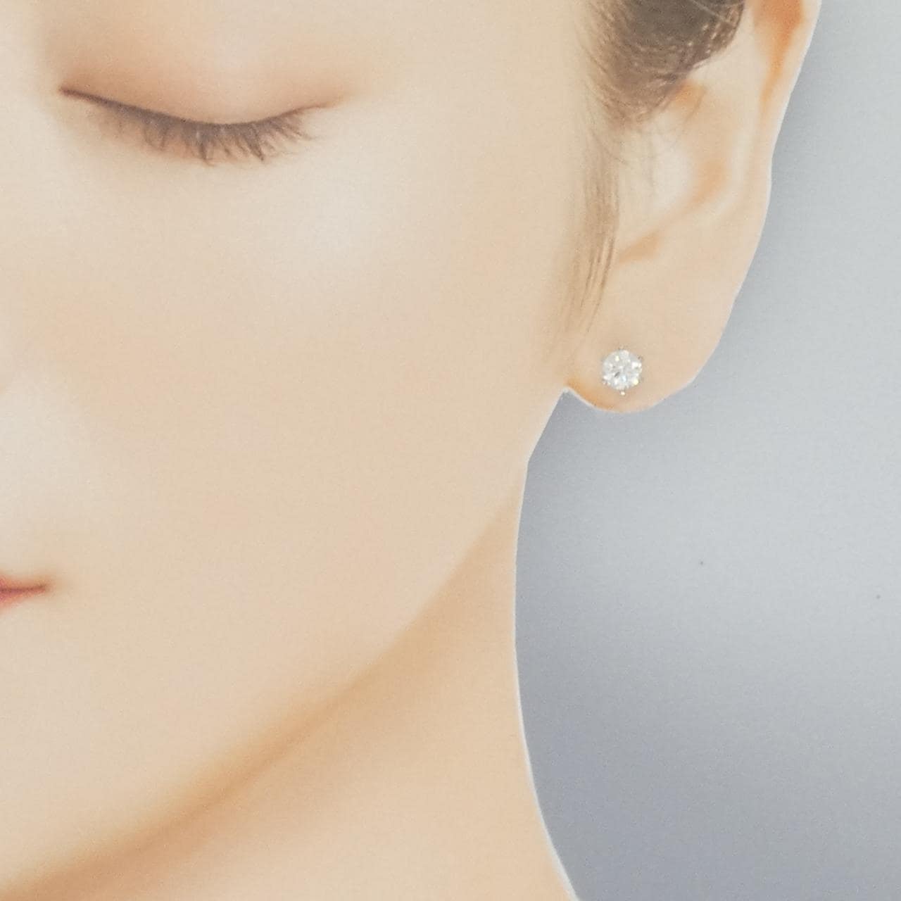 【リメイク】PT900/ST ダイヤモンド ピアス 0.534CT 0.539CT F SI1 EXT