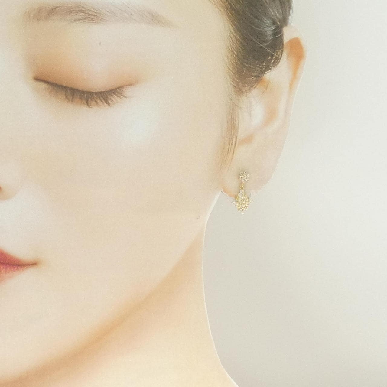 K18YG ダイヤモンド ピアス 0.50CT