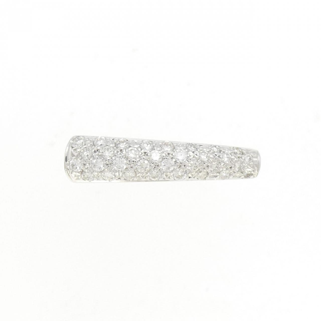 K18WG パヴェ ダイヤモンド リング 0.40CT