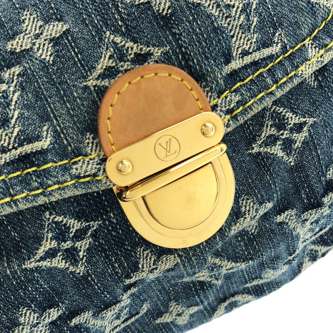 ルイヴィトン モノグラム デニム ミニ プリーティ M95050 ショルダーバッグ