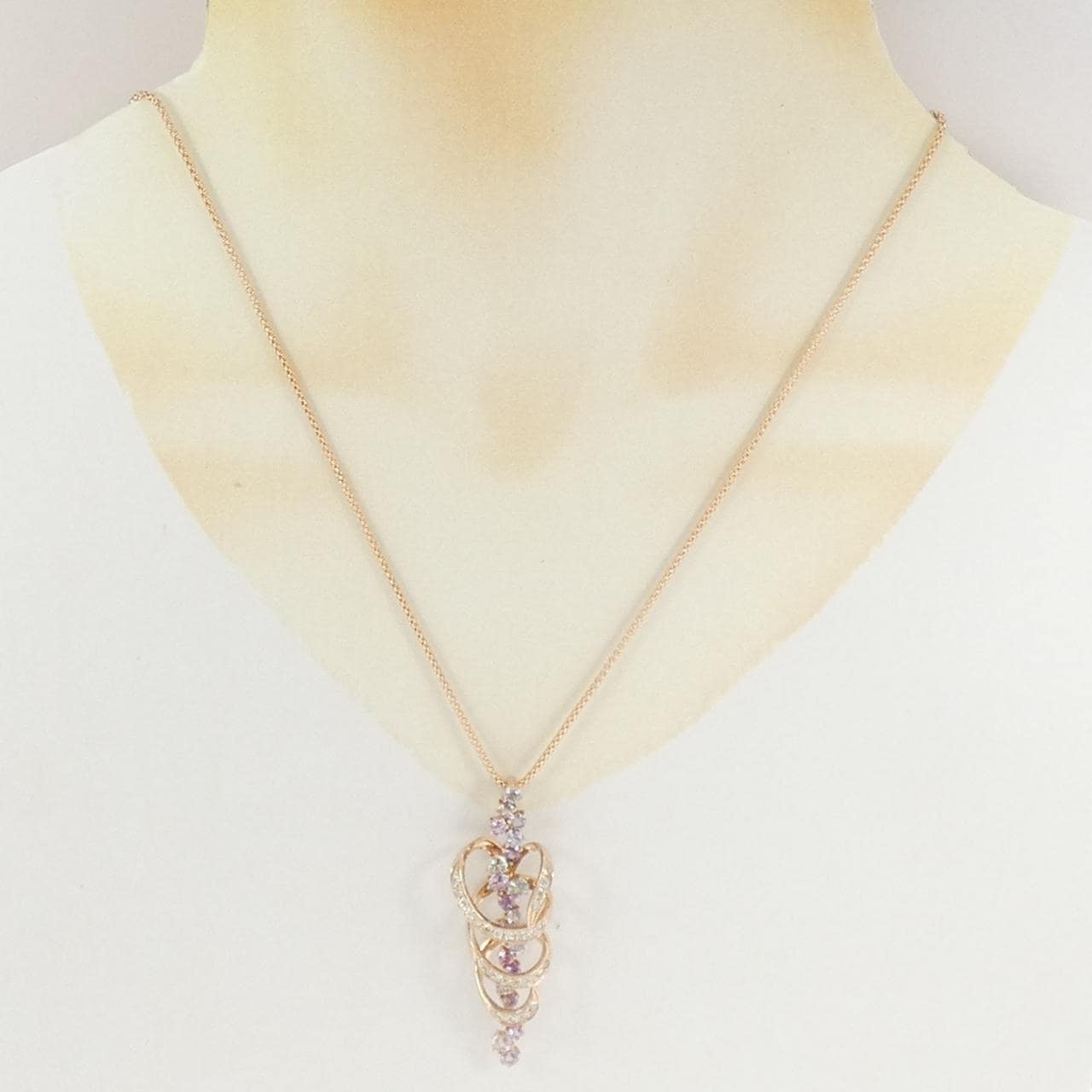 K18PG サファイヤ ネックレス 3.03CT
