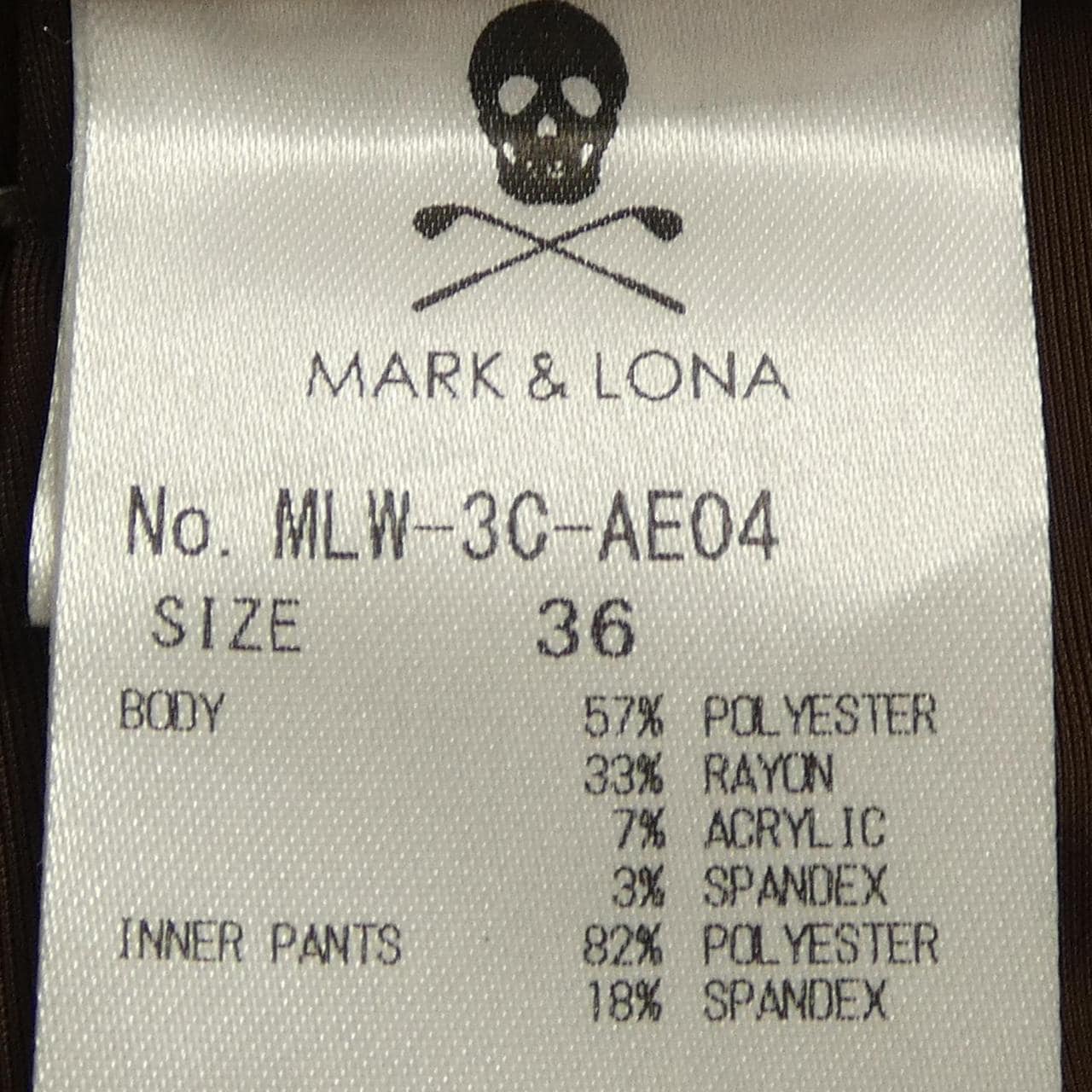 マークアンドロナ MARK&LONA MLW-3C-AE04 スカート