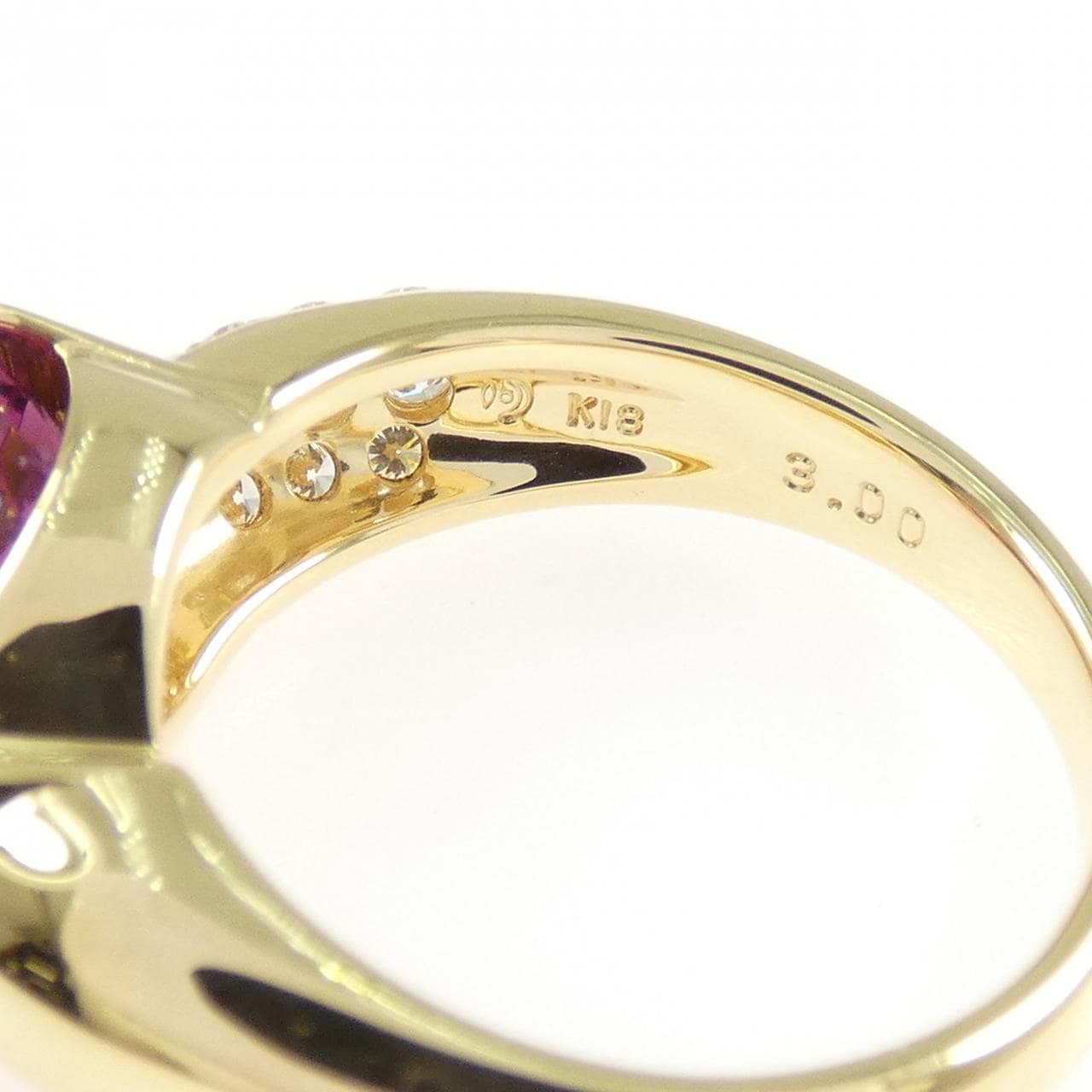 タサキ ガーネット リング 3.00CT