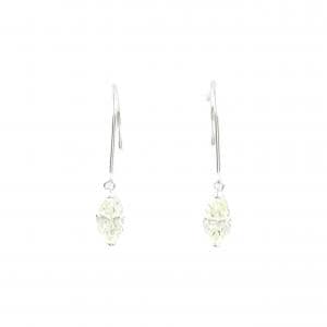 K18WG ダイヤモンド ピアス 1.289CT