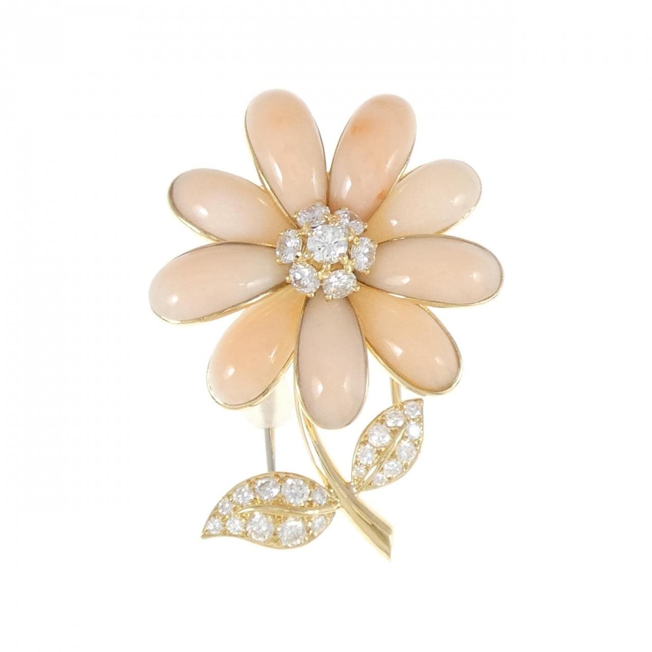 [vintage] Van Cleef & Arpels Flower Coral Brooch