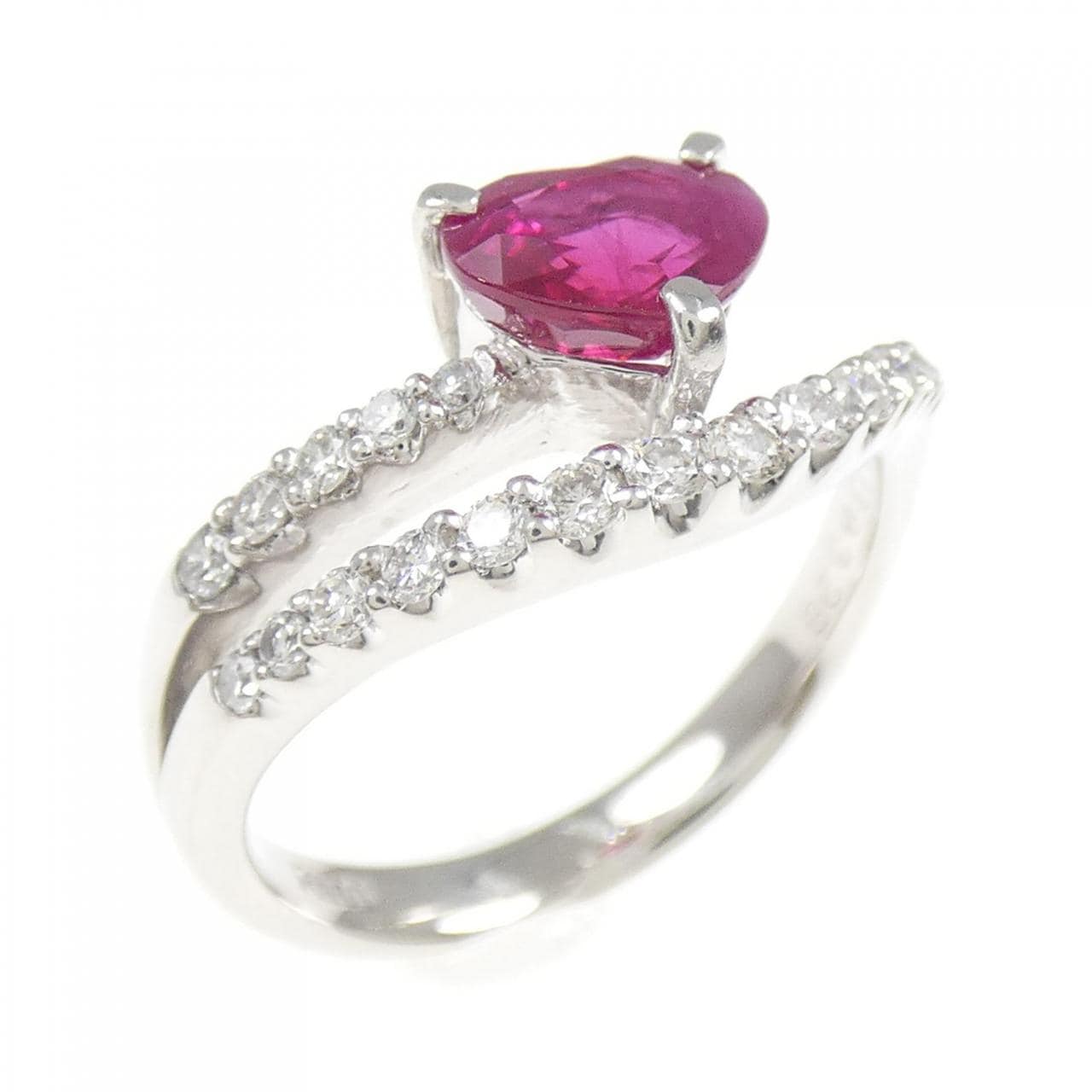 PT Heart Ruby Ring 1.13CT