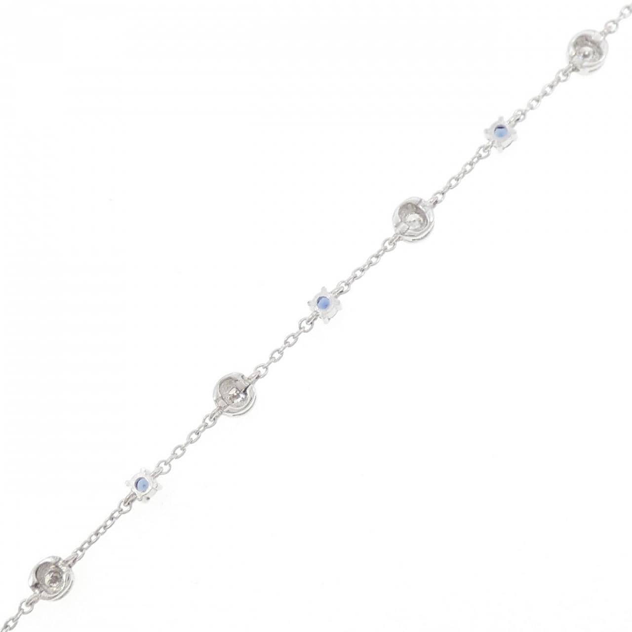 K18WG サファイヤ ブレスレット