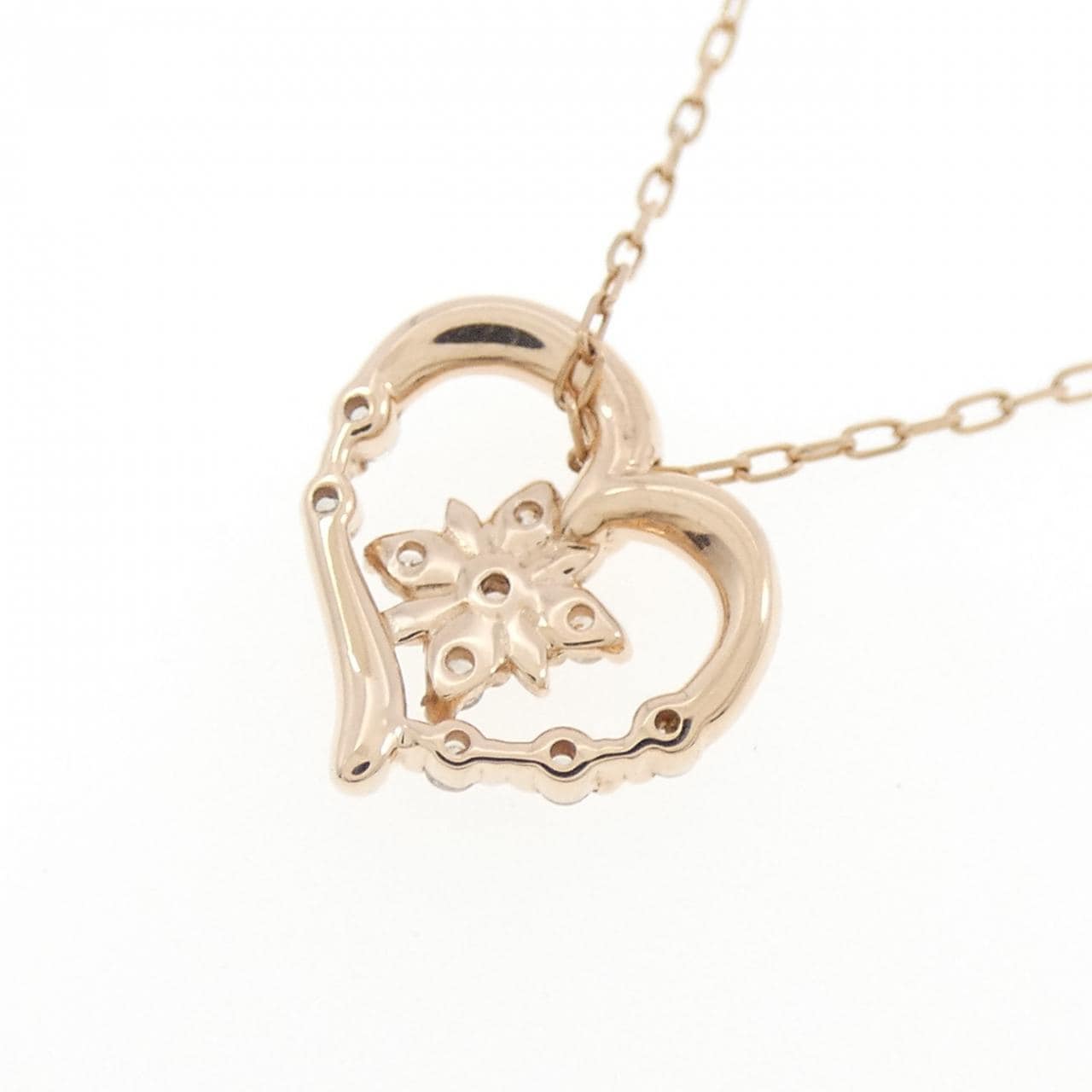 4゜C ハート ダイヤモンド ネックレス