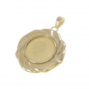 K18YG(枠) コイン ペンダント