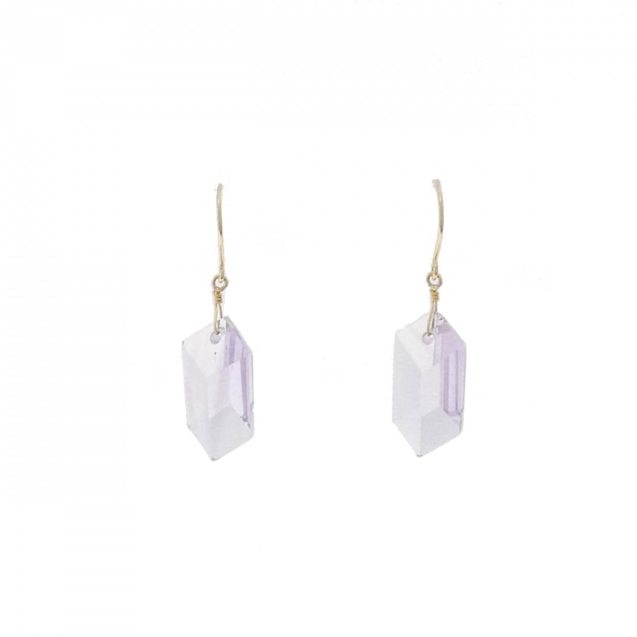 [BRAND NEW] K18YG amethyst earrings