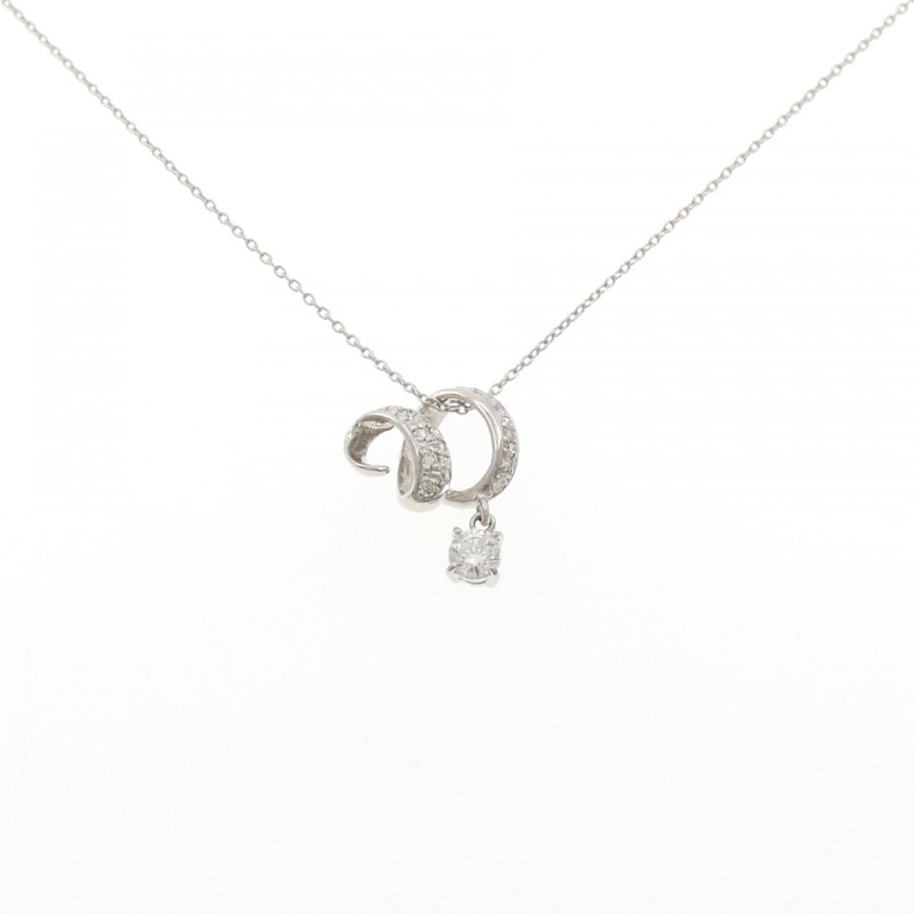 PT900/PT850 ダイヤモンド ネックレス 0.19CT