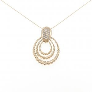 K18YG ダイヤモンド ネックレス 0.39CT