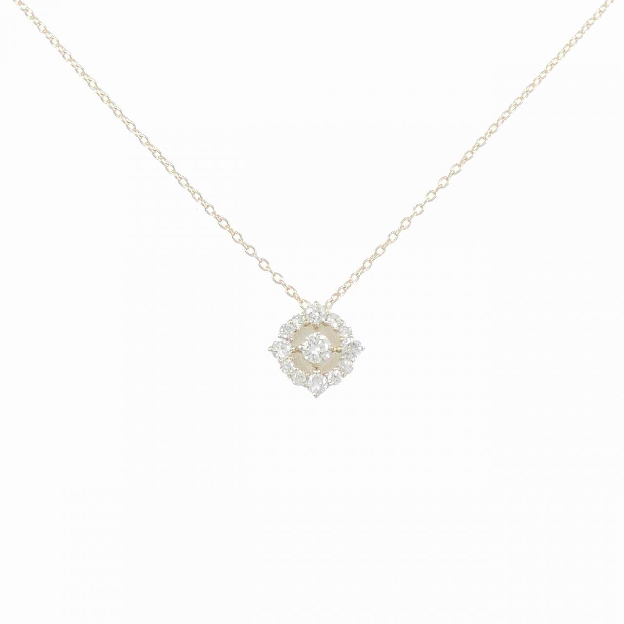 【リメイク】K10YG ダイヤモンド ネックレス 0.20CT