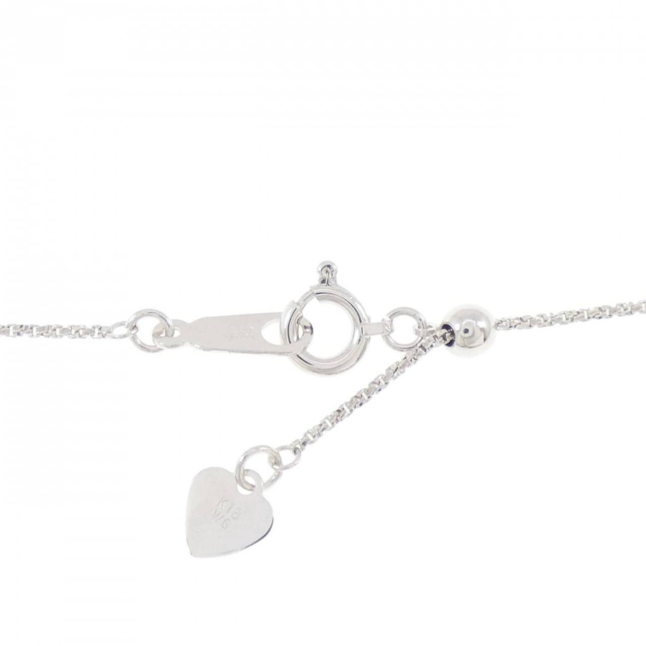 K18フォーカラー ダイヤモンド ネックレス 0.11CT