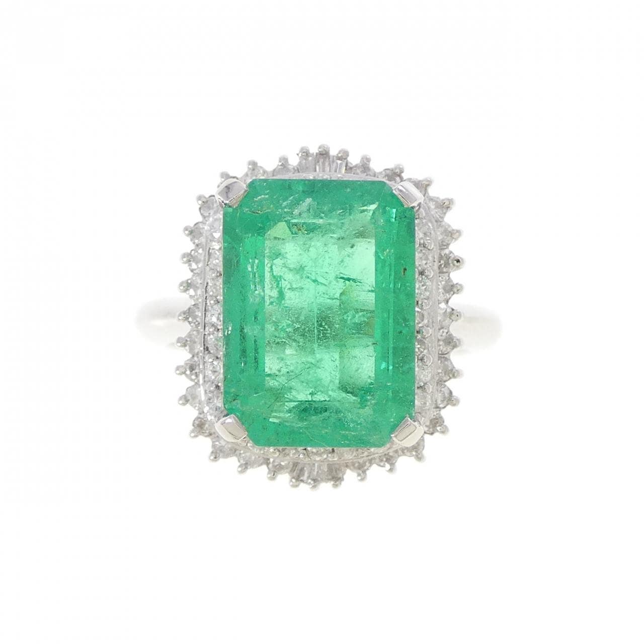 PT900 エメラルド リング 4.27CT