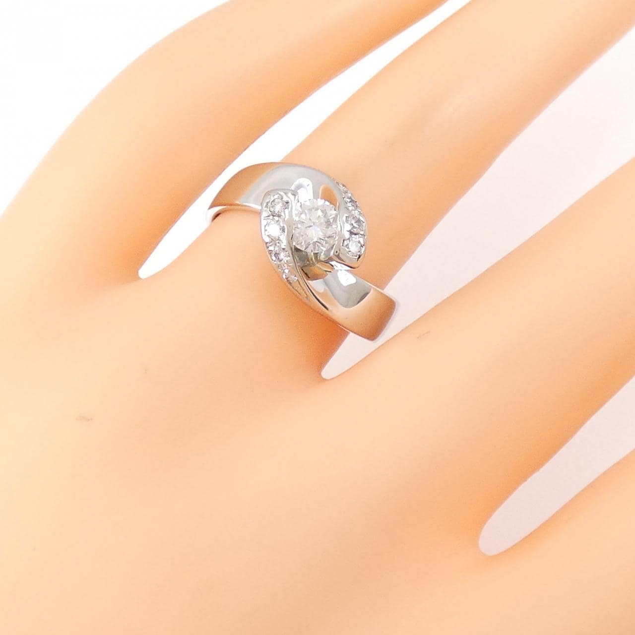 PT900 ダイヤモンド リング 0.38CT