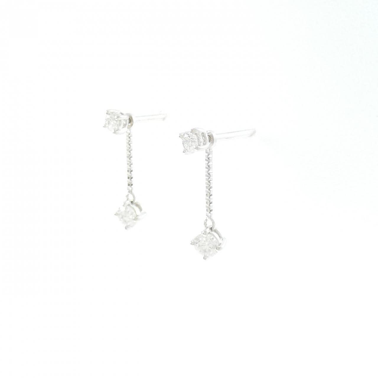 PT900 ダイヤモンド ピアス 0.30CT