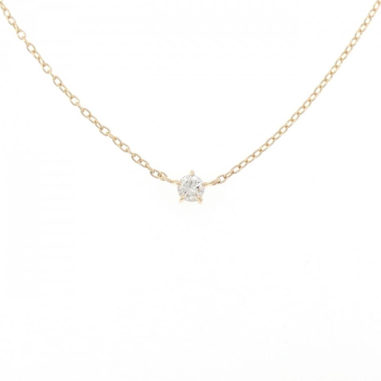 K18YG ダイヤモンド ネックレス 0.08CT