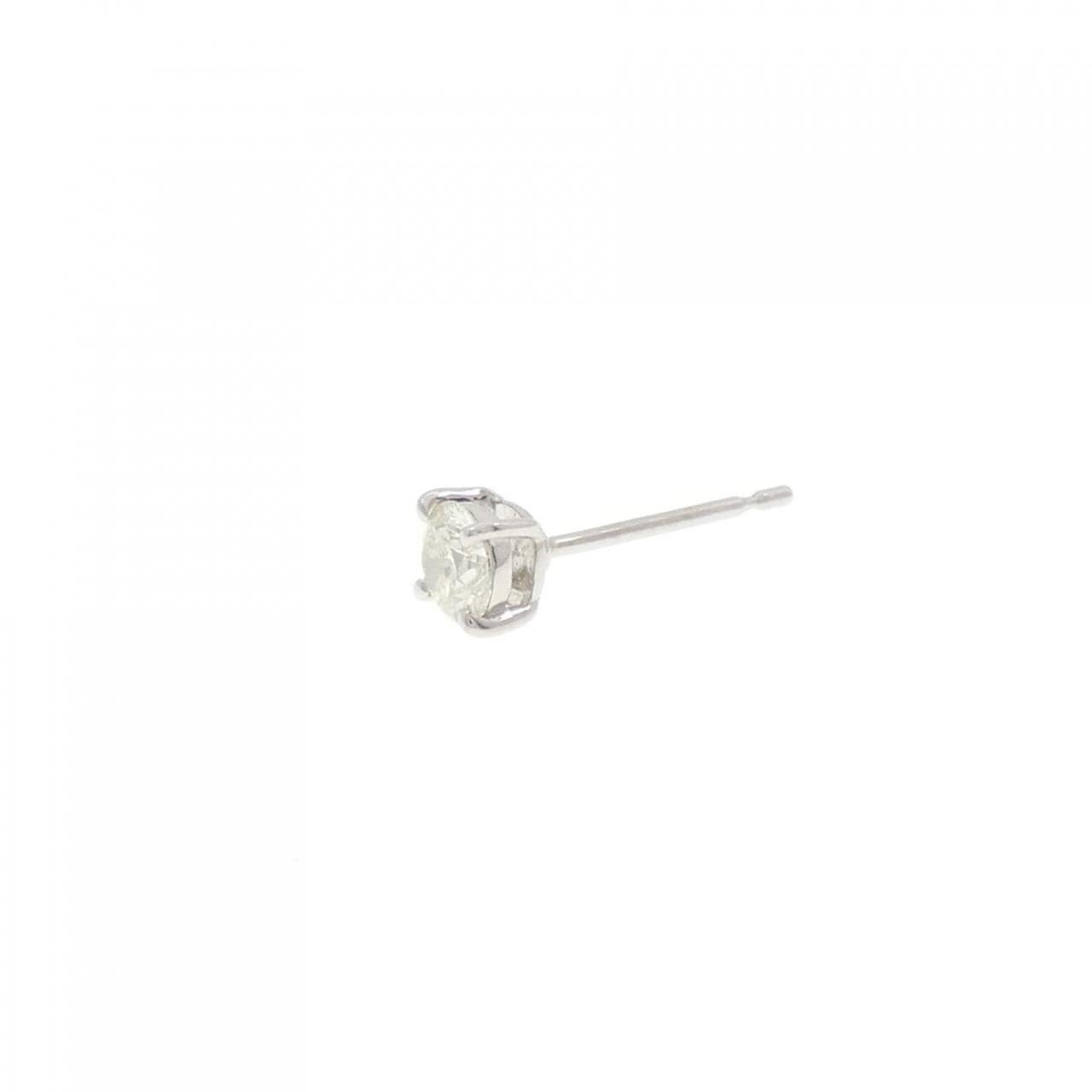 PT900 ソリティア ダイヤモンド ピアス 0.25CT 片耳