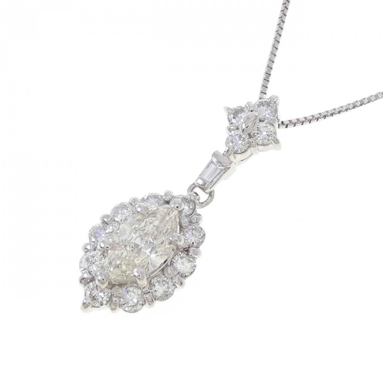 PT900/PT850 ダイヤモンド ネックレス 0.715CT
