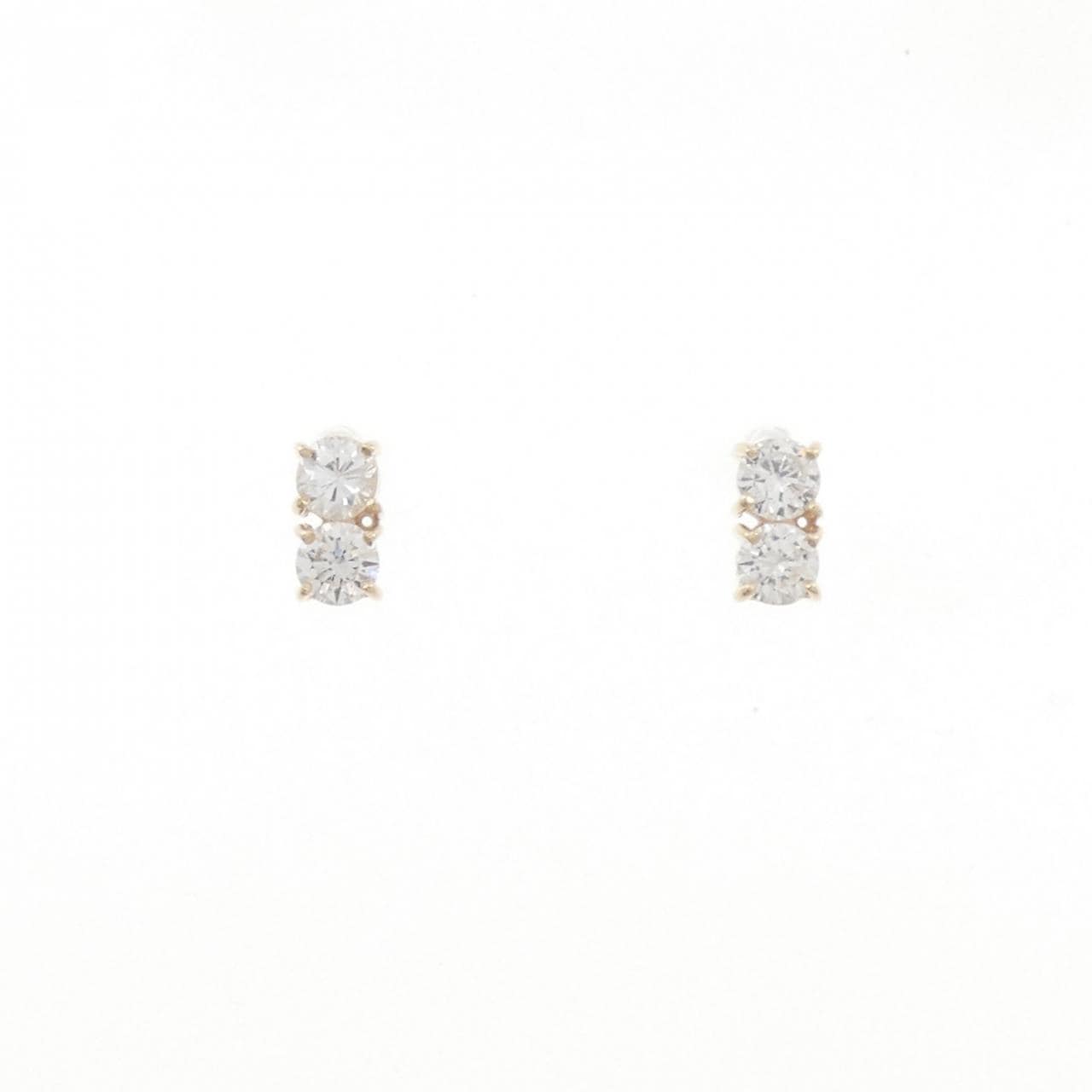 【リメイク】K10YG ダイヤモンド ピアス 0.30CT
