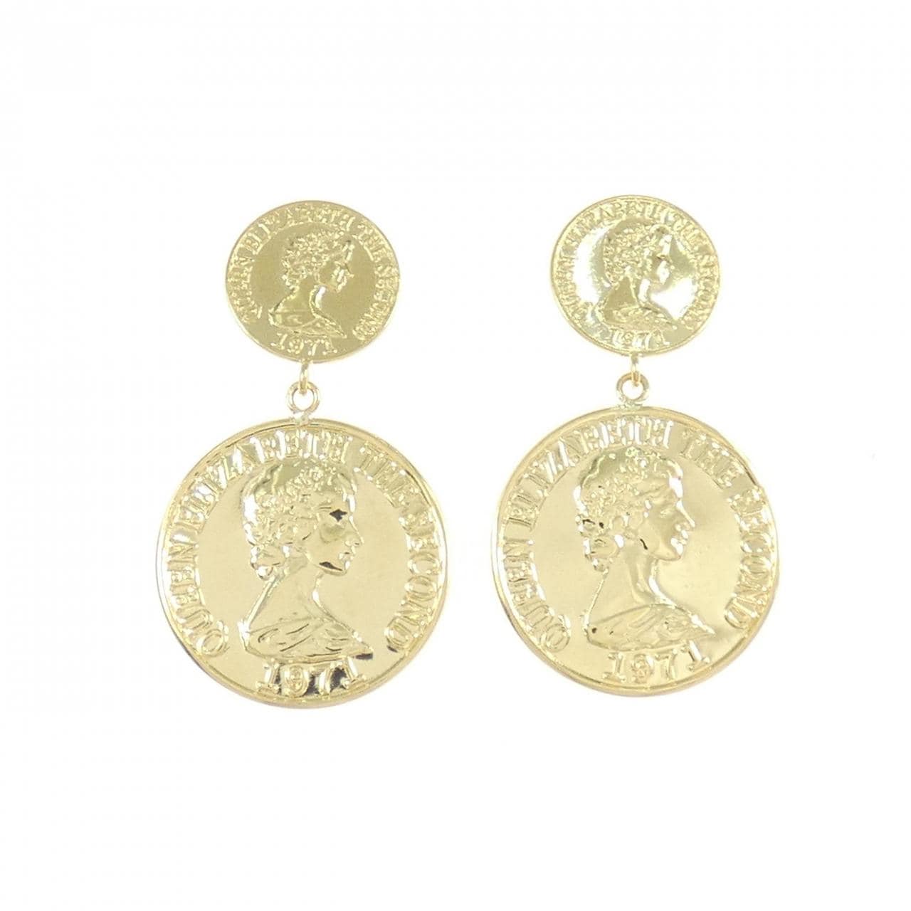 K18YG earrings