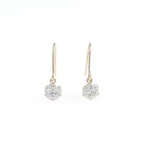 K10YG キュービック ピアス